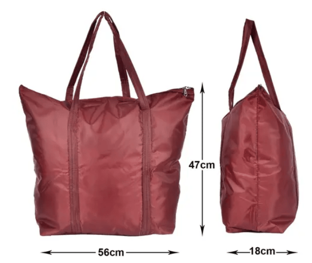 AMEYSON Shopping Bag|Folding Travel Bag|Polyester Shopping Bag for Grocery|Carrying Bag With Front Small Pocket| (Pack of 1) view 2