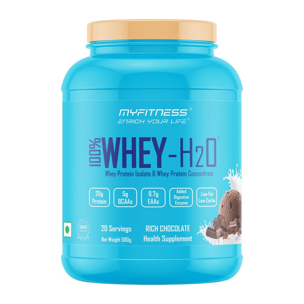 Myfitness Protein Powder 500g 1kg 2kg | 100% Whey H2O | 80% Protein Per Serving | Isolate & Concentrate Blend | Added Digestive Enzymes | Whey Protein Powder