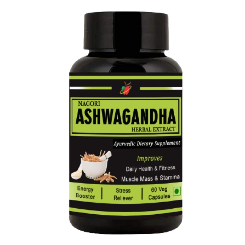 Medinutrica Ashwagandha Extract , Improves Muscles Strength, Energy and Immunity Booster, 60 Ashwagandha Capsules