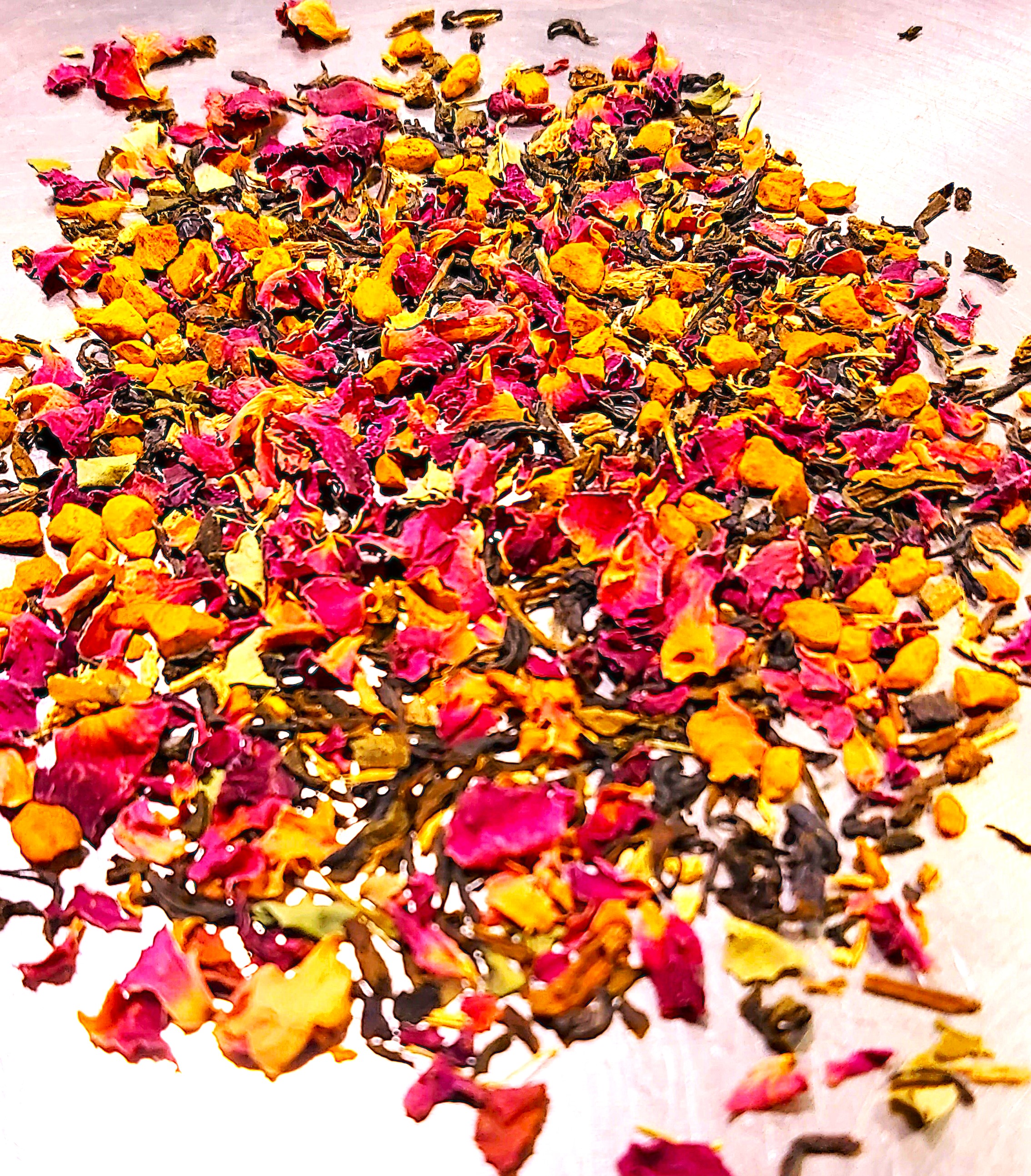 Camellia Twigs Turmeric Moringa Golden Elixir Tea A Nourishing Ayurvedic Wellness Blend | 100g view 2