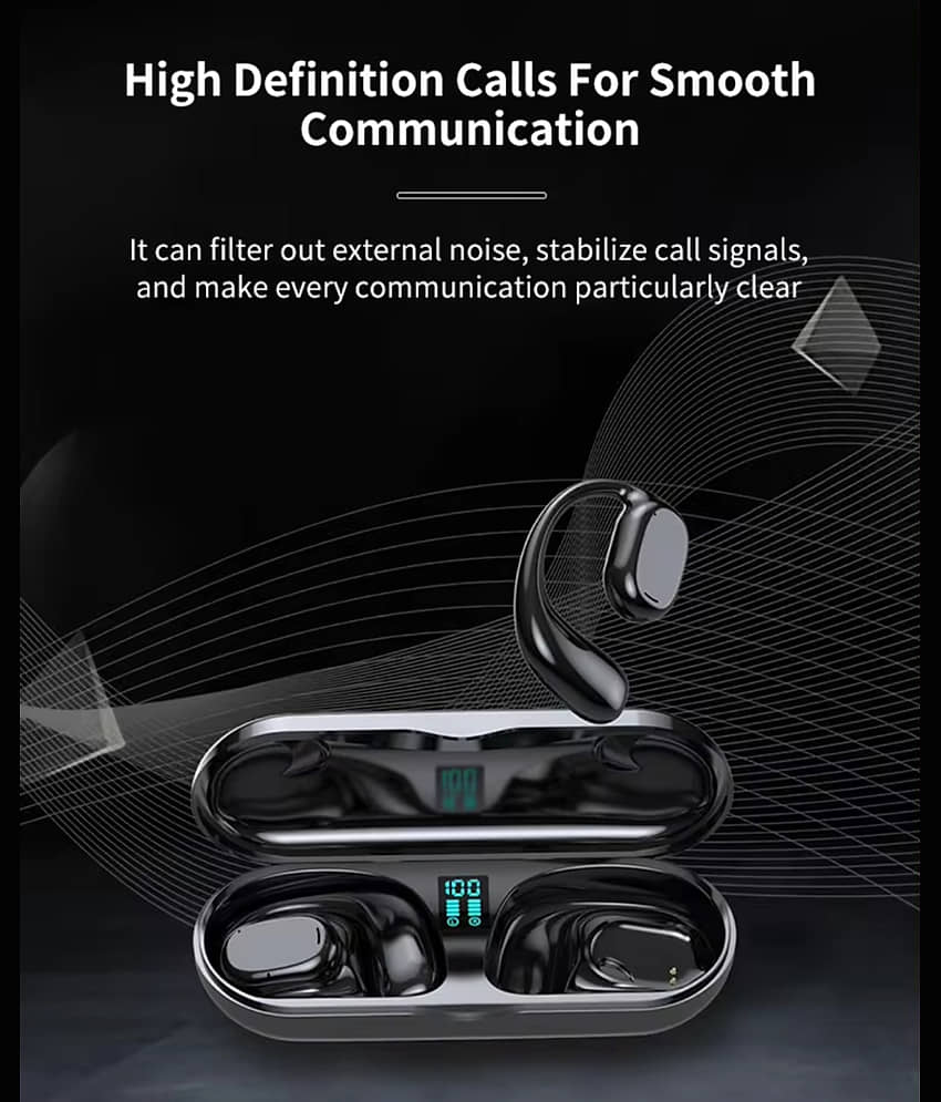 VERONIC JS270 OPEN EAR OWS Bluetooth True Wireless (TWS) On Ear 30 Hours Playback Fast charging,Powerfull bass IPX4(Splash & Sweat Proof) view 2