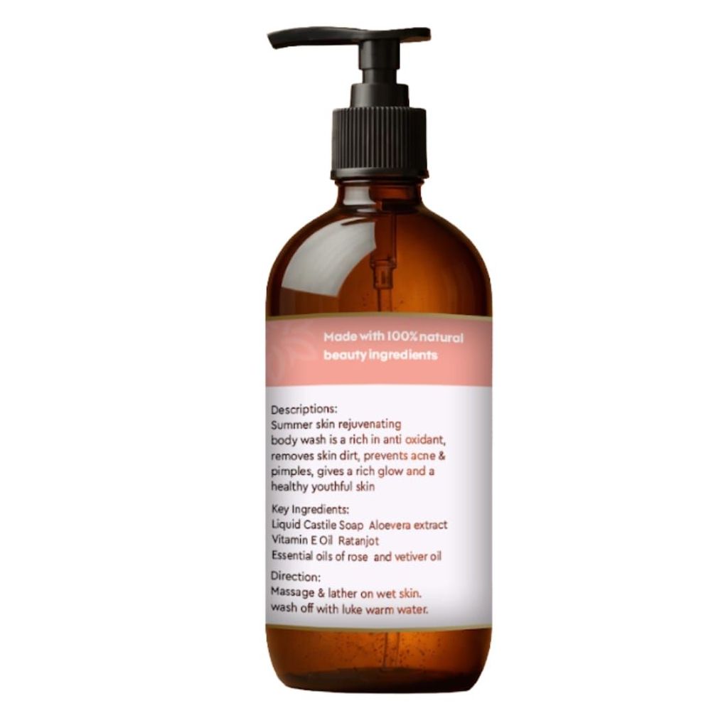 Rejuvenating Body Wash | Aloe | Rose | Vetiver | Refresh | Cleans | Restore view 2
