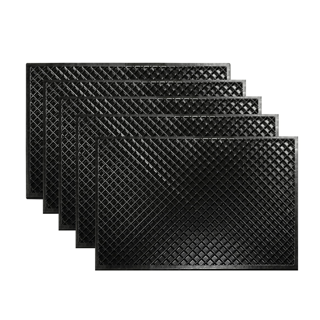 ALP EPDM Rubber Black Door Mats, Pack of 5 view 2