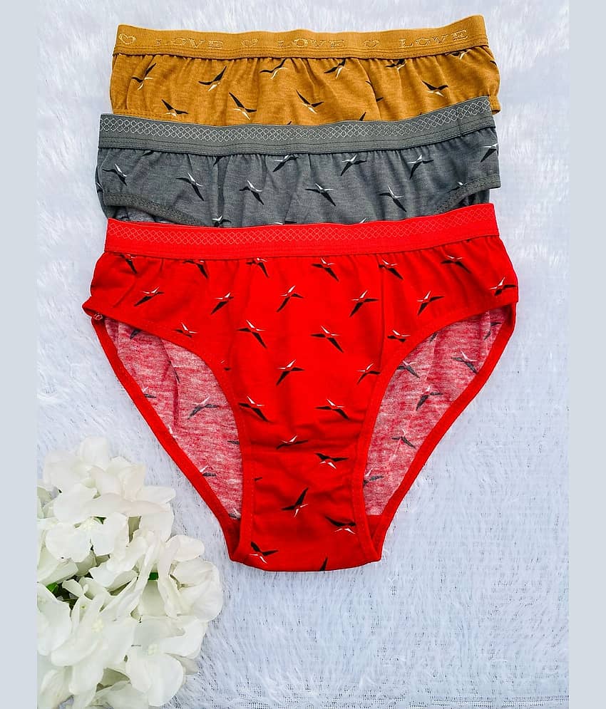 The Tusht Pack of 6 Cotton Hipster For Women ( Multi Color ) view 2
