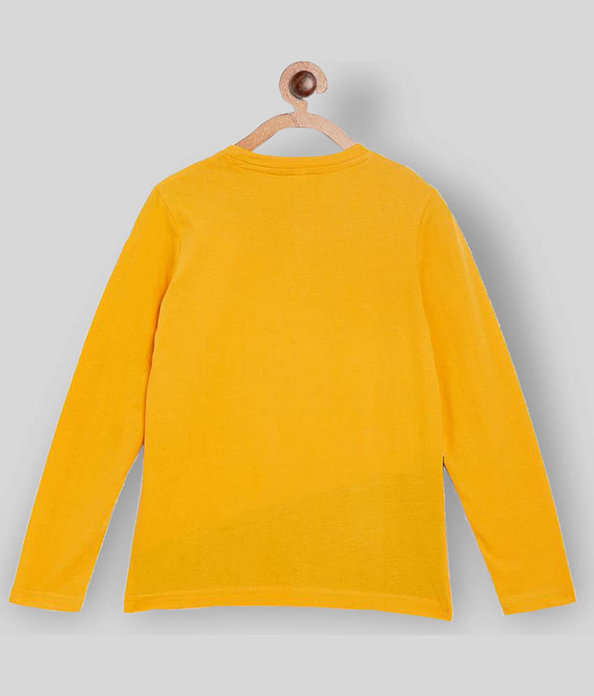 Lil'Clan by The Dry State Pack of 1 Boys Cotton T-Shirt ( Yellow ) view 2