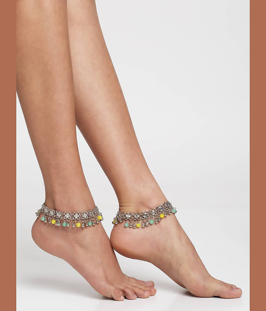 YOUBELLA Silver Anklets ( Pack of 1 ) view 2