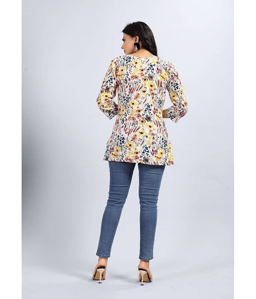 Linen Short Kurti For Women (Pack of 1) view 2
