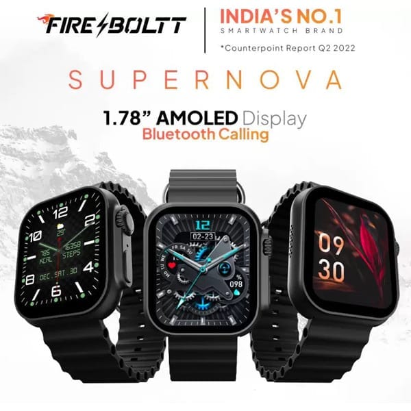 Fire-Boltt Supernova 1.78 AMOLED 368*448PX High Resolution with Bluetooth Calling Smartwatch view 2