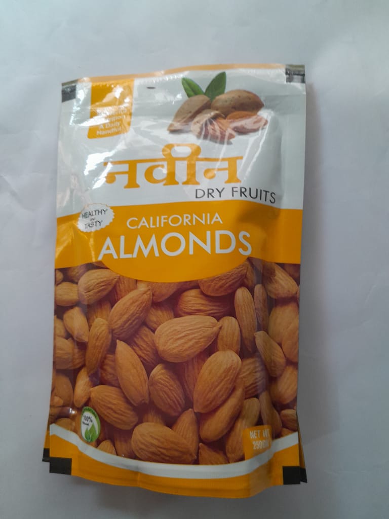ABHAY-MANI Premium California Almonds - Badam (Raw & Crunchy)