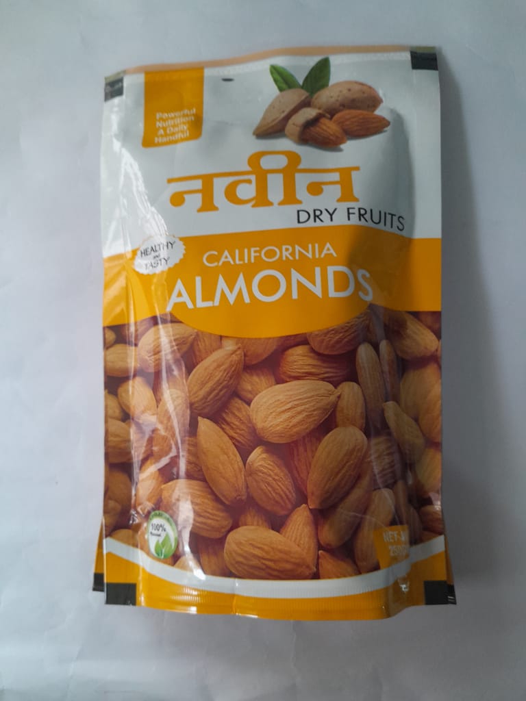 ABHAY-MANI Premium California Almonds - Badam (Raw & Crunchy) view 2