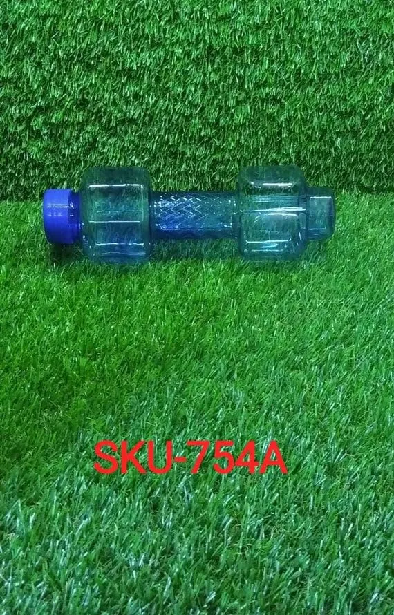 BigPlayer Steel Cap Plastic Water Dumbbells Bottle Unbreakable Plastic Dumbbell Shape Water Bottle view 2