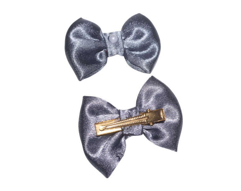Hair Bows For Women, Bow Clips For Women - Barette Hair Clip - Luxury Silky Satin Hair Bow Clips view 2