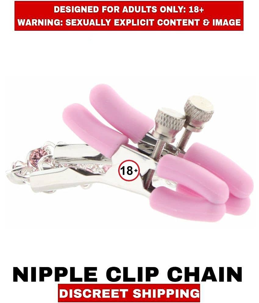 Adjustable Nipple Clamps with Metal Chain Pleasure for Women, Decorative Clip for Pleasure Toys view 2