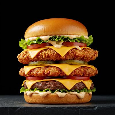 Chicken Tower Burger