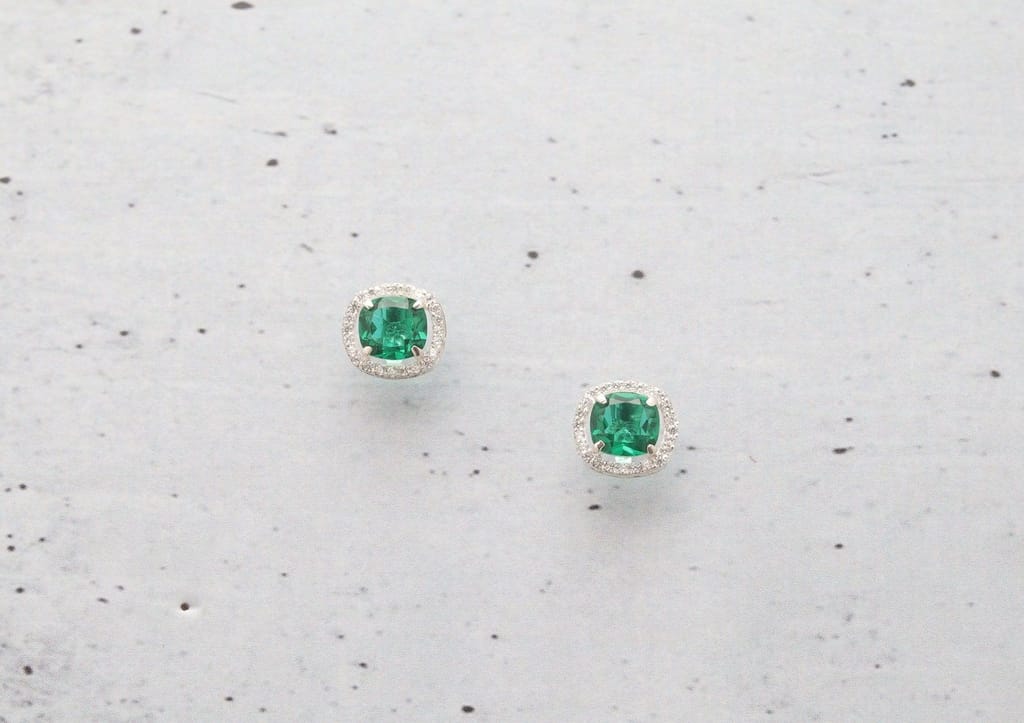 Chromatic Solitaire Stud Earrings view 2