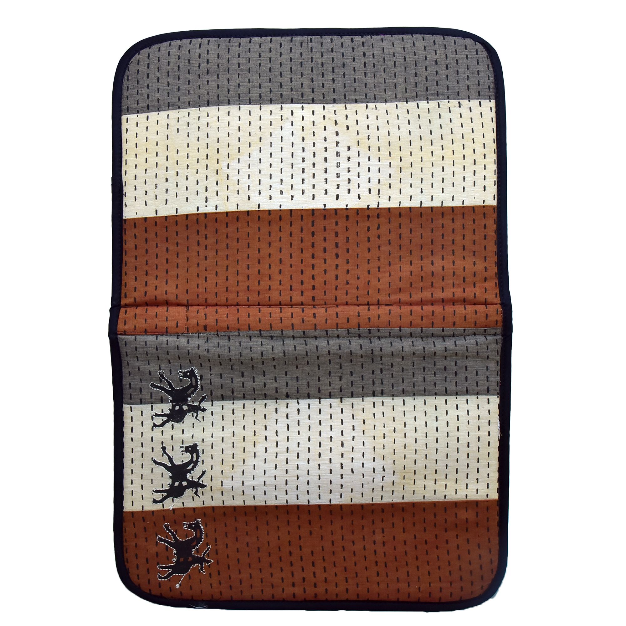 Tribes India Handcrafted Cotton and Sponge Multicolor File Folder view 2