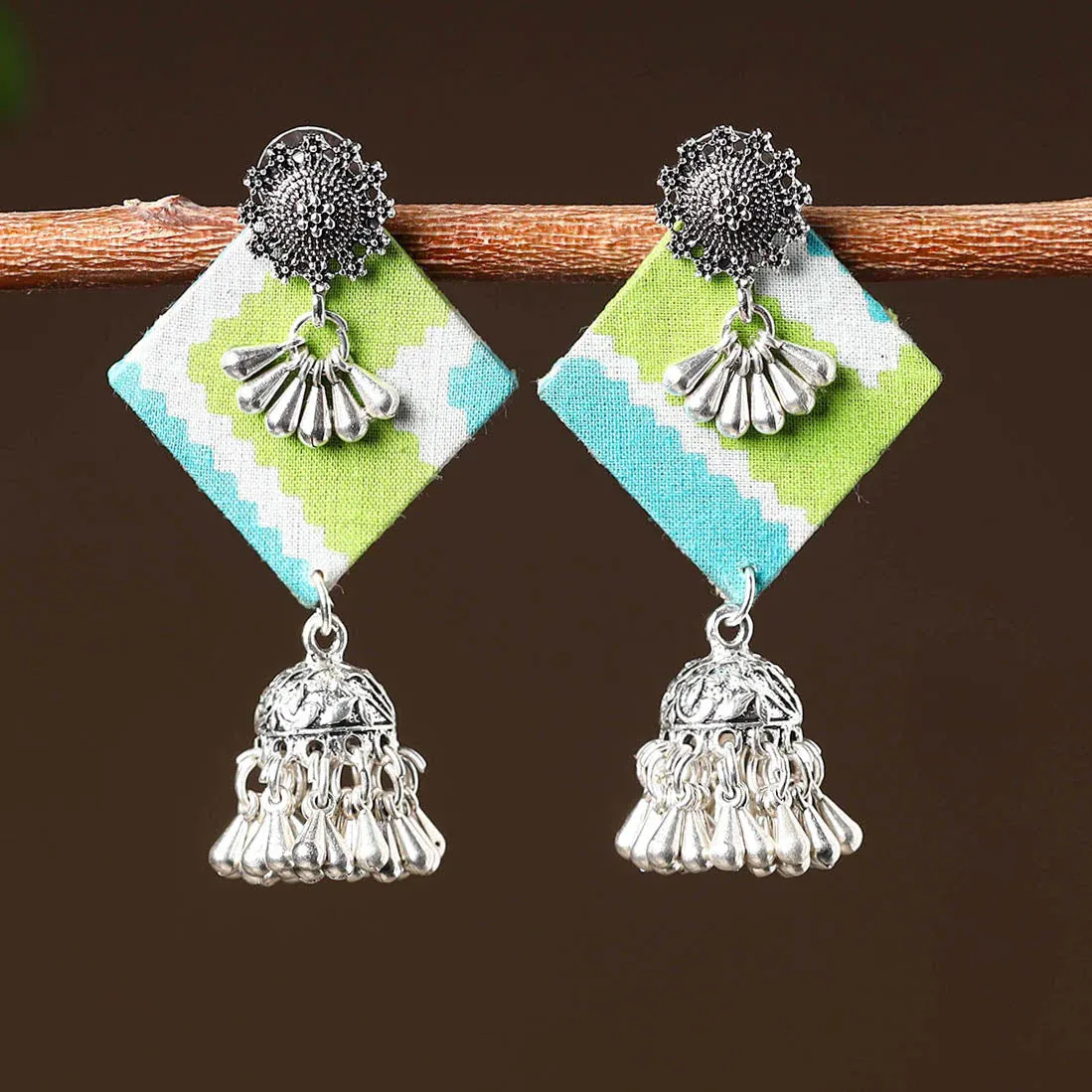 Multicolor - Mayra Handcrafted GS Fabart Earrings