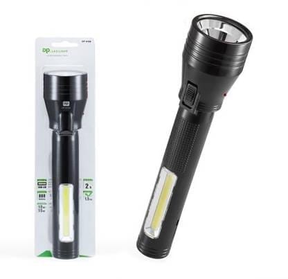 DP 9168 (RECHARGEABLE LED TORCH) 10W+15W LED, 350mAh Battery Torch (Black, 26.5 cm, Rechargeable) view 2