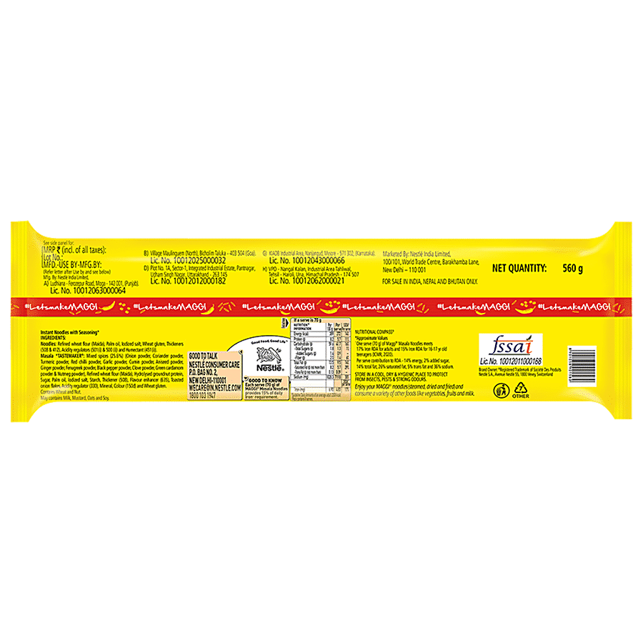 Maggi 2-Min Masala Instant Noodles, 560 gm view 2