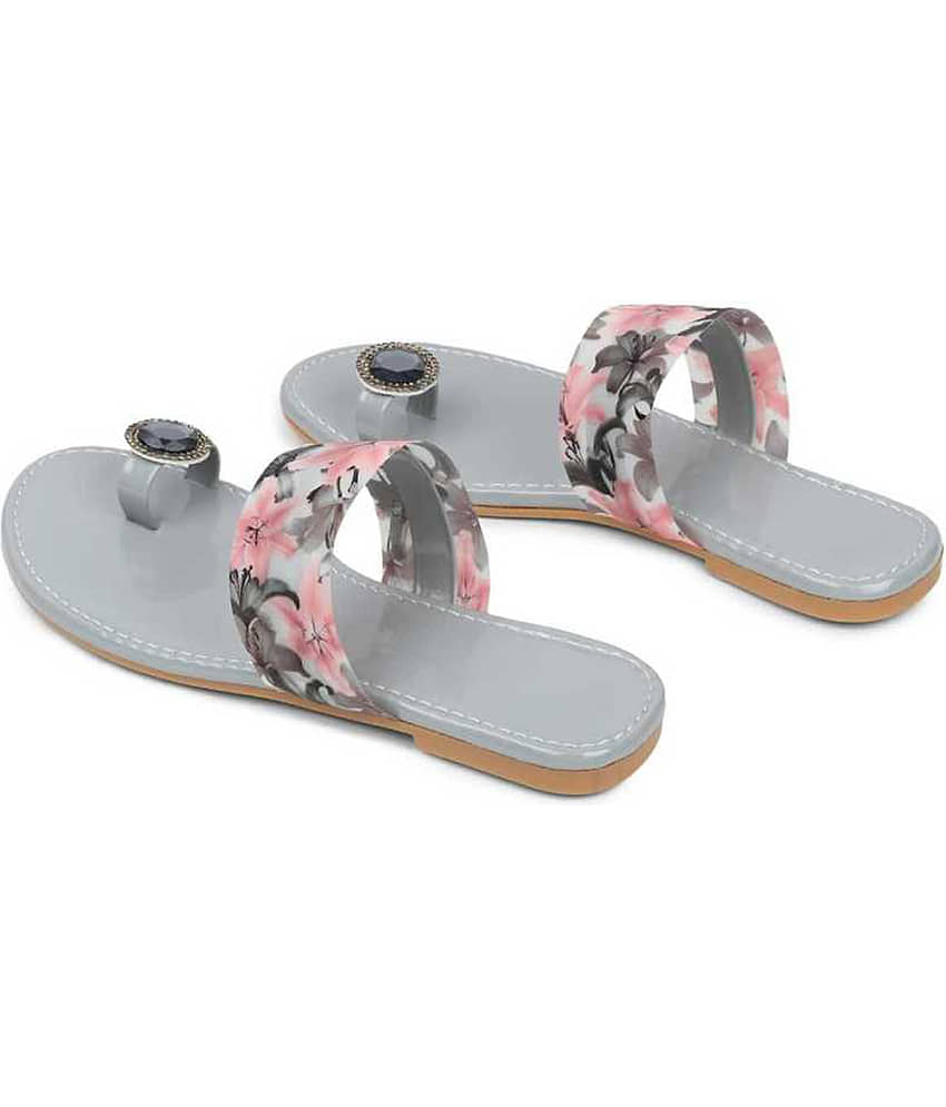 Shoestail Pink Flats view 2