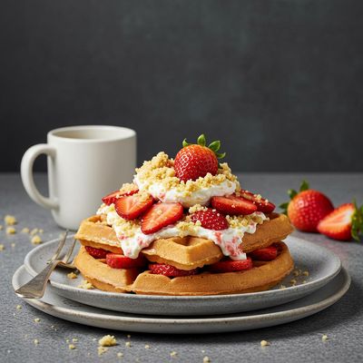 Strawberry Cream Cheese Waffle