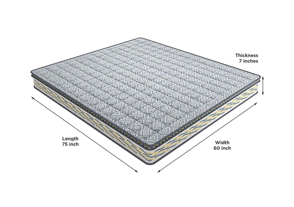 Centuary Pixel Cooling Copper Gel Memory 7 inch High Resilience (HR) Foam Mattress view 2