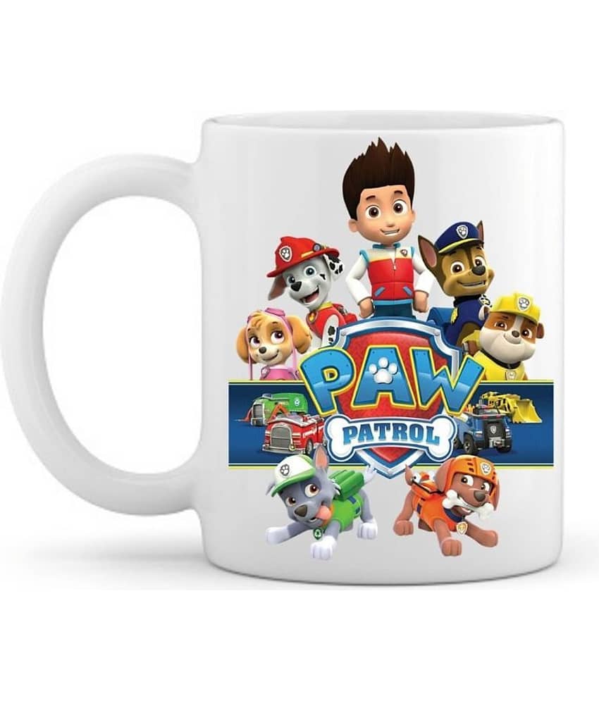 thriftkart Paw Patrol Printed Ceramic Coffee Mug 1 Pcs 350 mL view 2