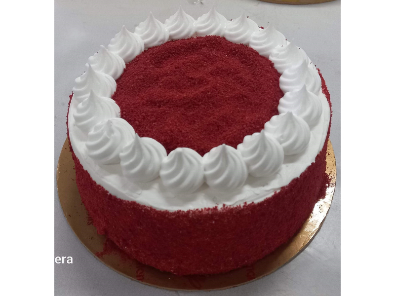 Monginis Red Velvet Designer Cake - Eggless