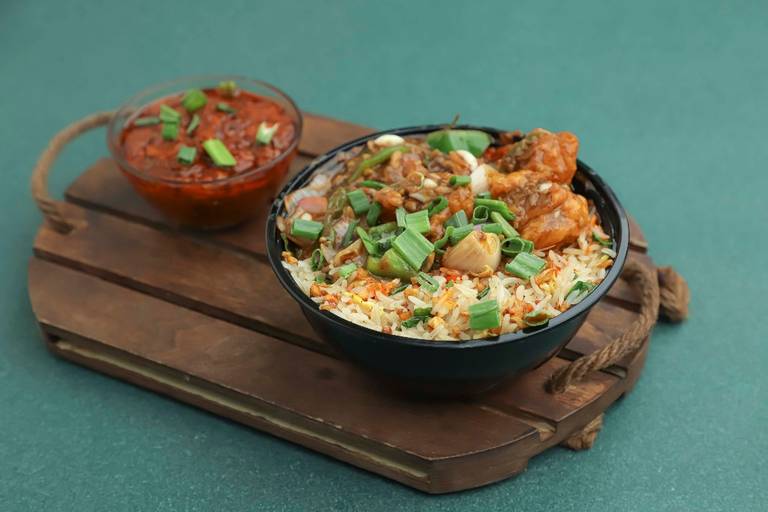Chicken Chilli + Chicken Hakka Noodle Or Chicken Fried Rice