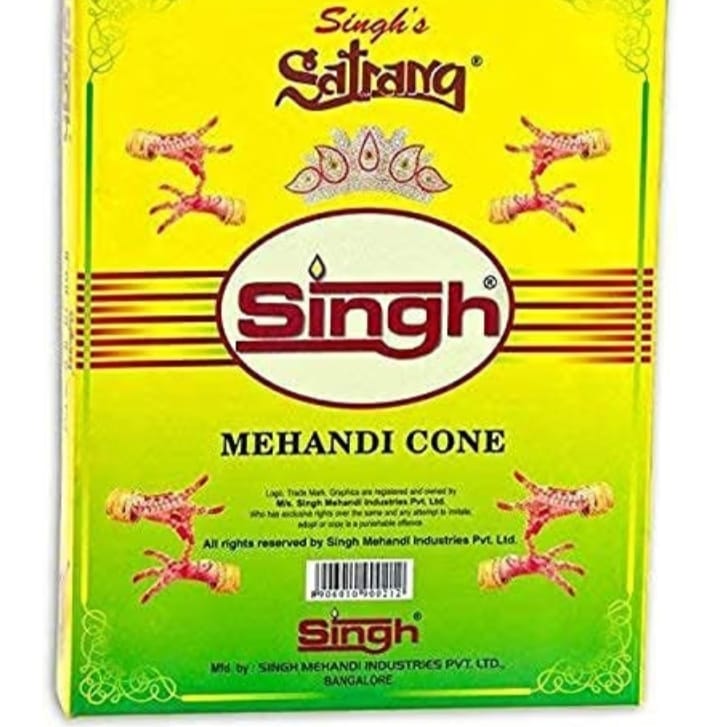 Singh Satrang Premium Herbal Mehandi Cone(12pcs) view 2