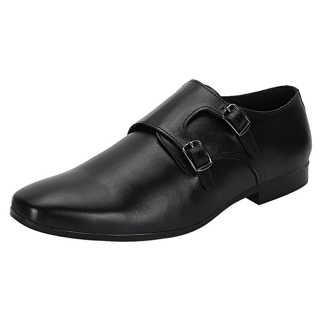 SeeandWear Leather Double Monk Strap Shoes for Men view 2