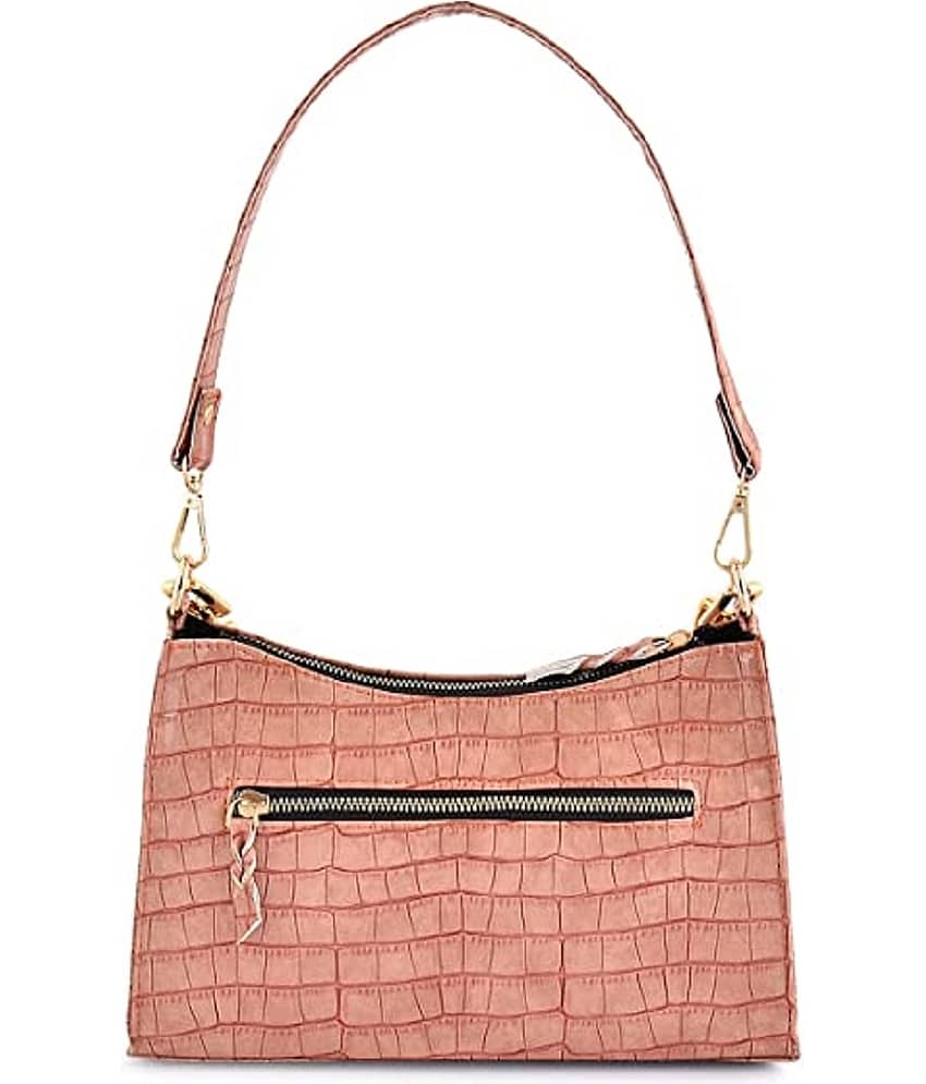 Lychee Bags Shoulder Bag PU Set of 1 ( Pink ) view 2