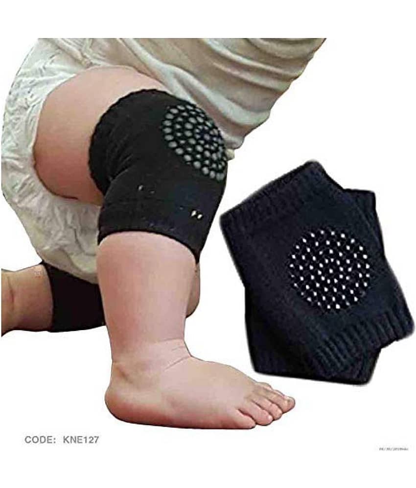 TANZILIGHT Black Woollen Baby Knee Pad 1 pcs view 2