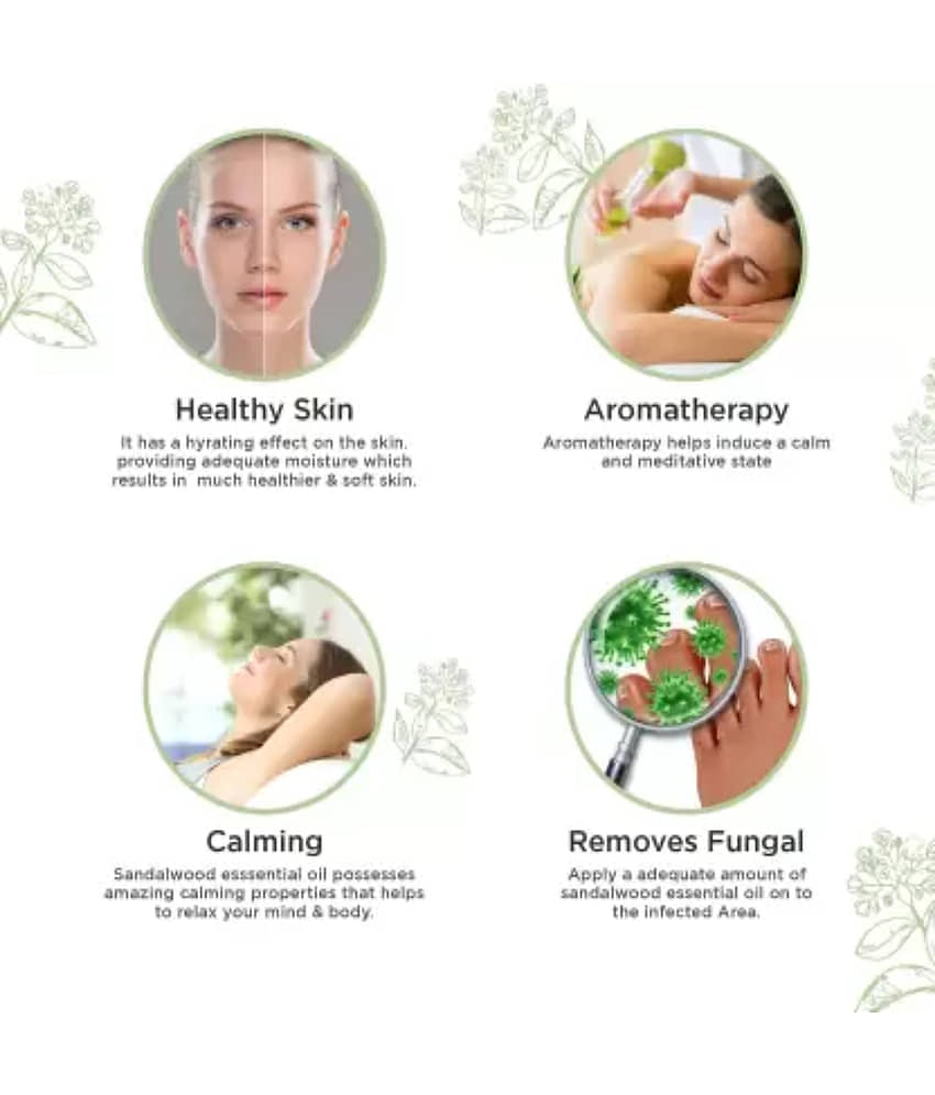 PURE Jangali ORGANICS Sandalwood Essential Oil for Skin, Diffuser, Soap Making 30ML view 2