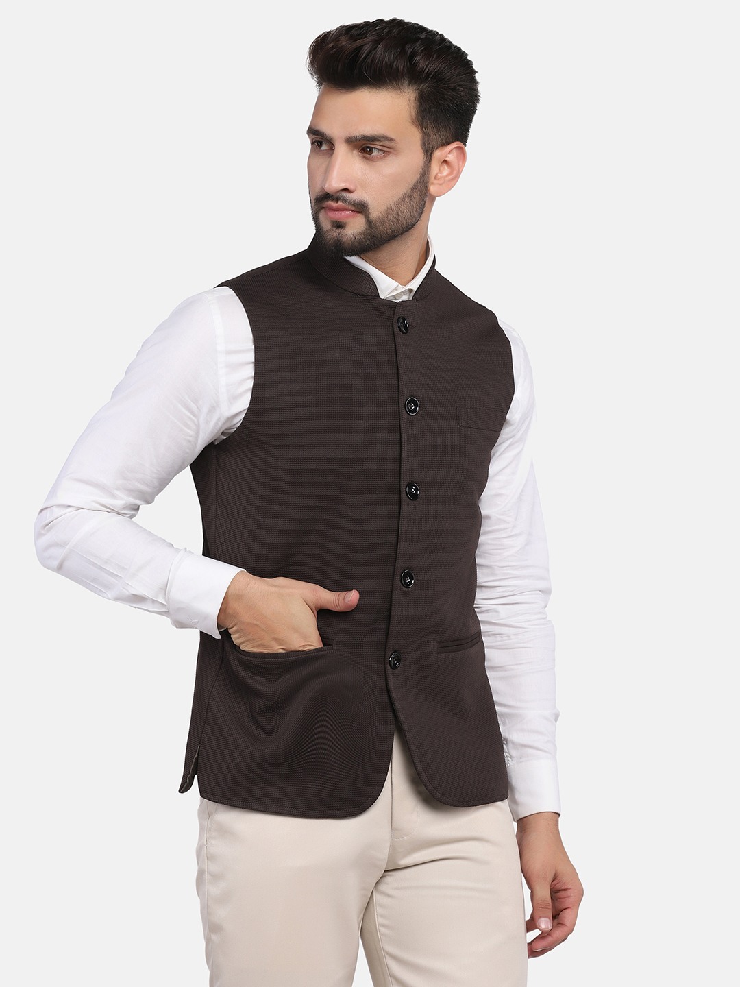 TAHVO men nehru jacket view 2