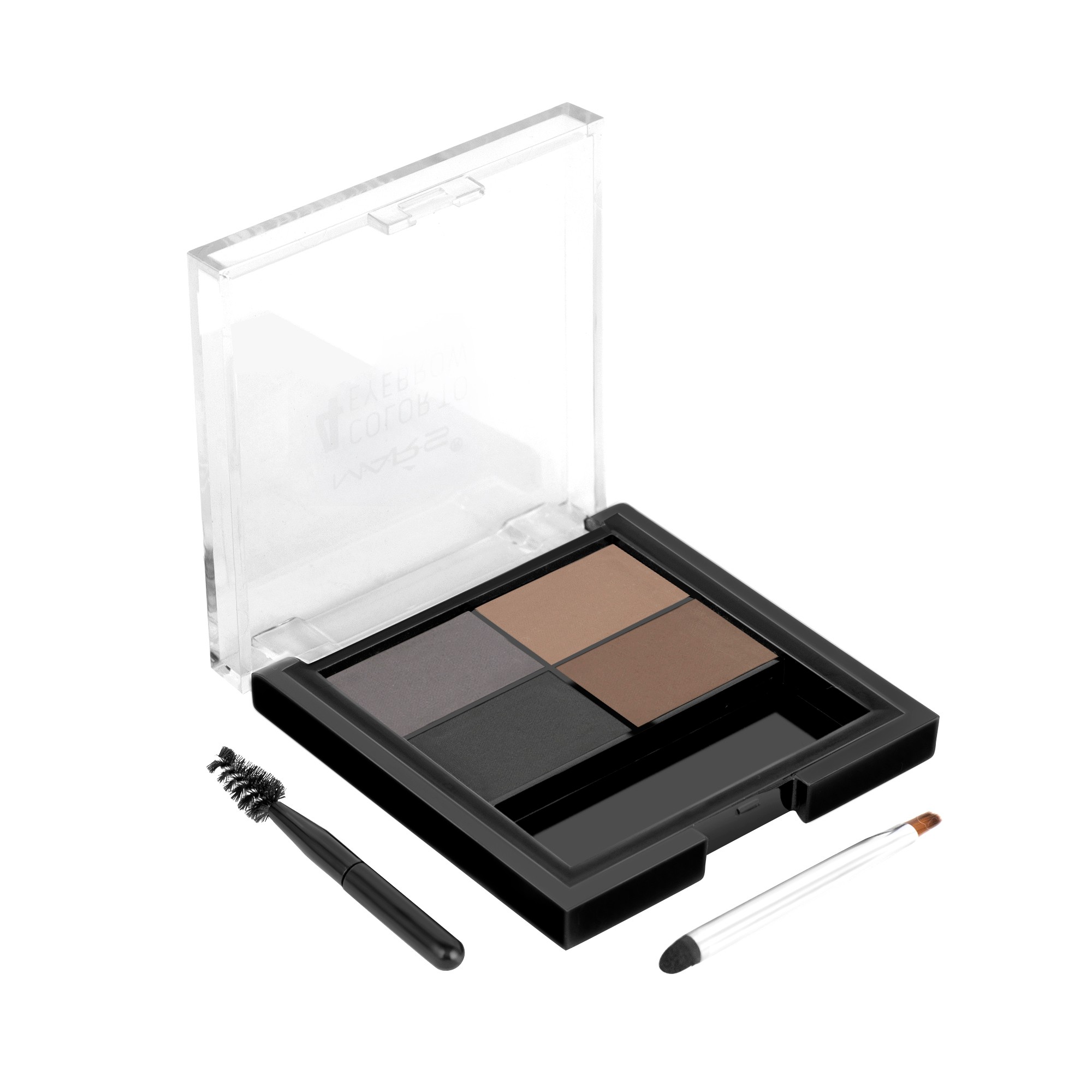 MARS 4 in 1 Eyebrow Powder Cake with Angled Eyebrow Brush and Spoolie 8g view 2