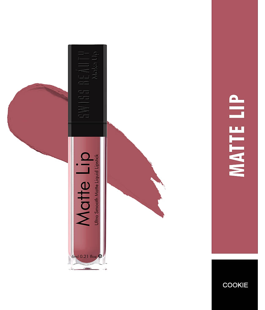 Swiss Beauty - Pink Matte Lipstick view 2