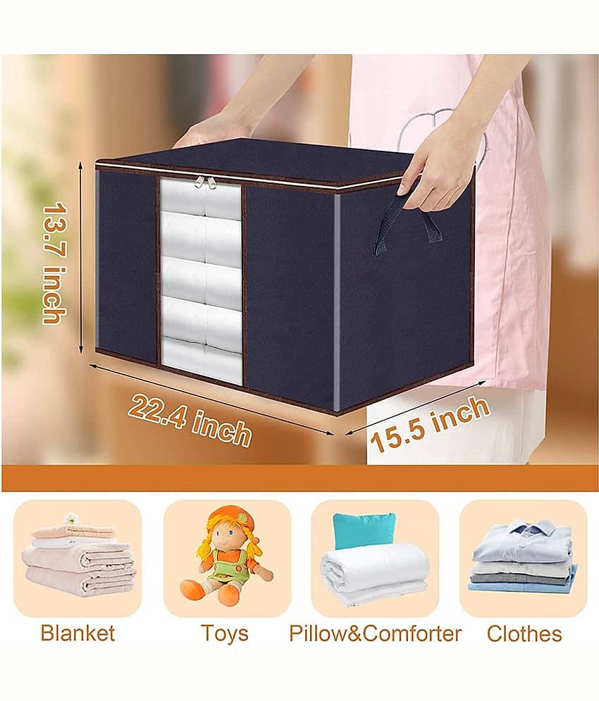 Non-Woven Saree Cover / Cloth Storage & Organizer ( Pack of 2 ) view 2