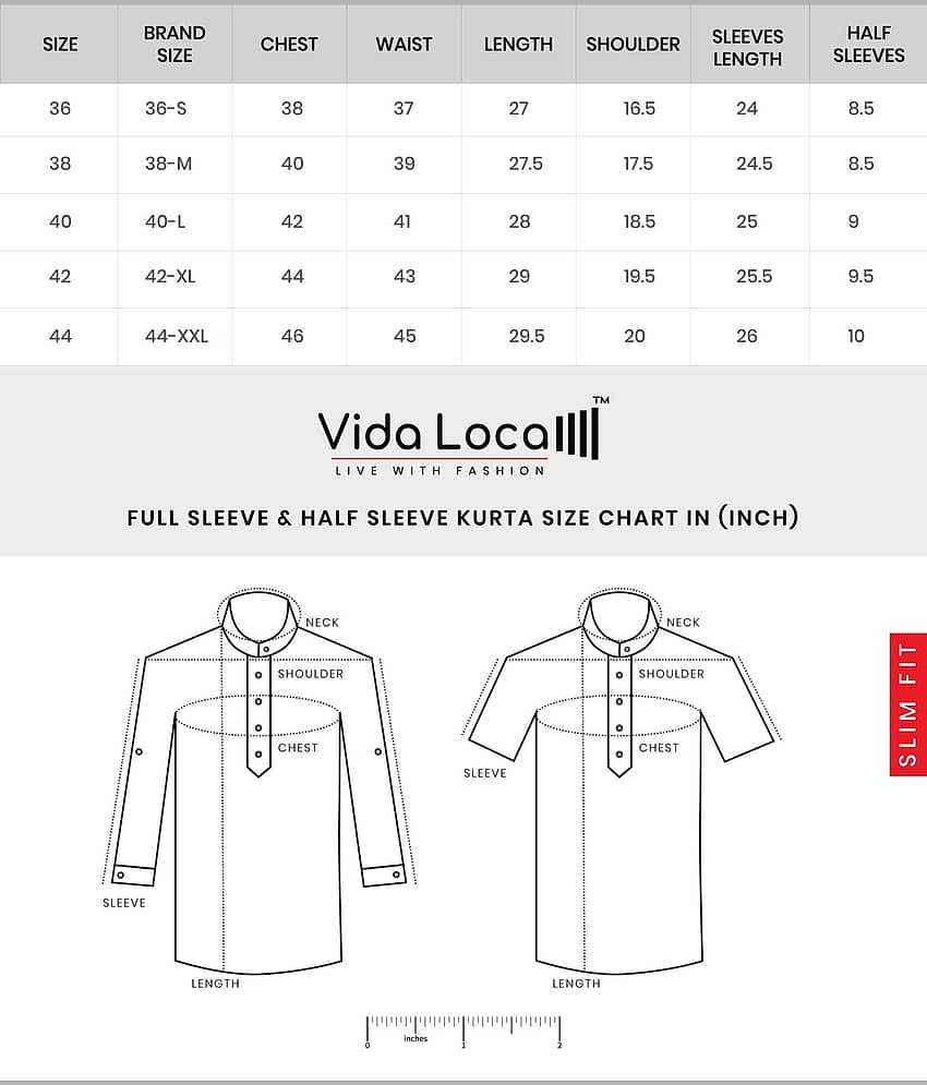 Vida Loca Yellow Cotton Blend Men's Shirt Style Kurta ( Pack of 1 ) view 2