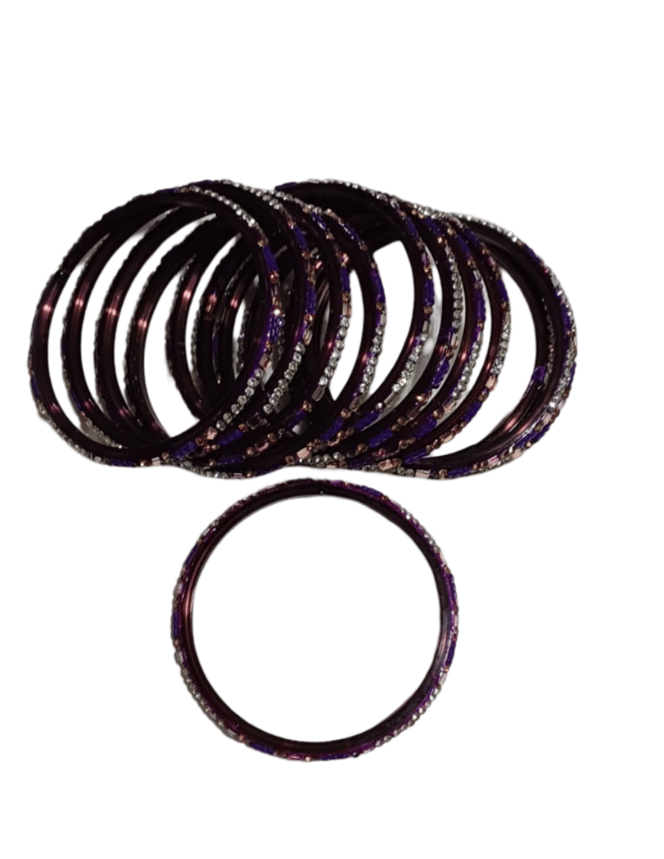Buy Glass Bangle Set of 12 Bangles Online at Best Price in India view 2