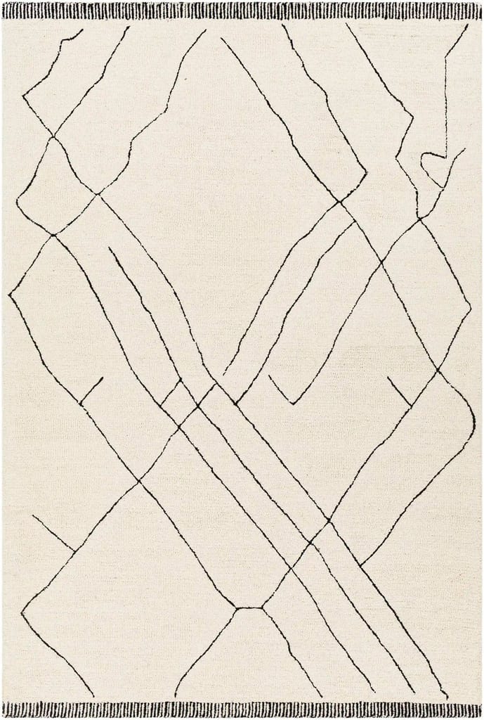 Hand Tufted Arsenal Cream Wool Rug view 2