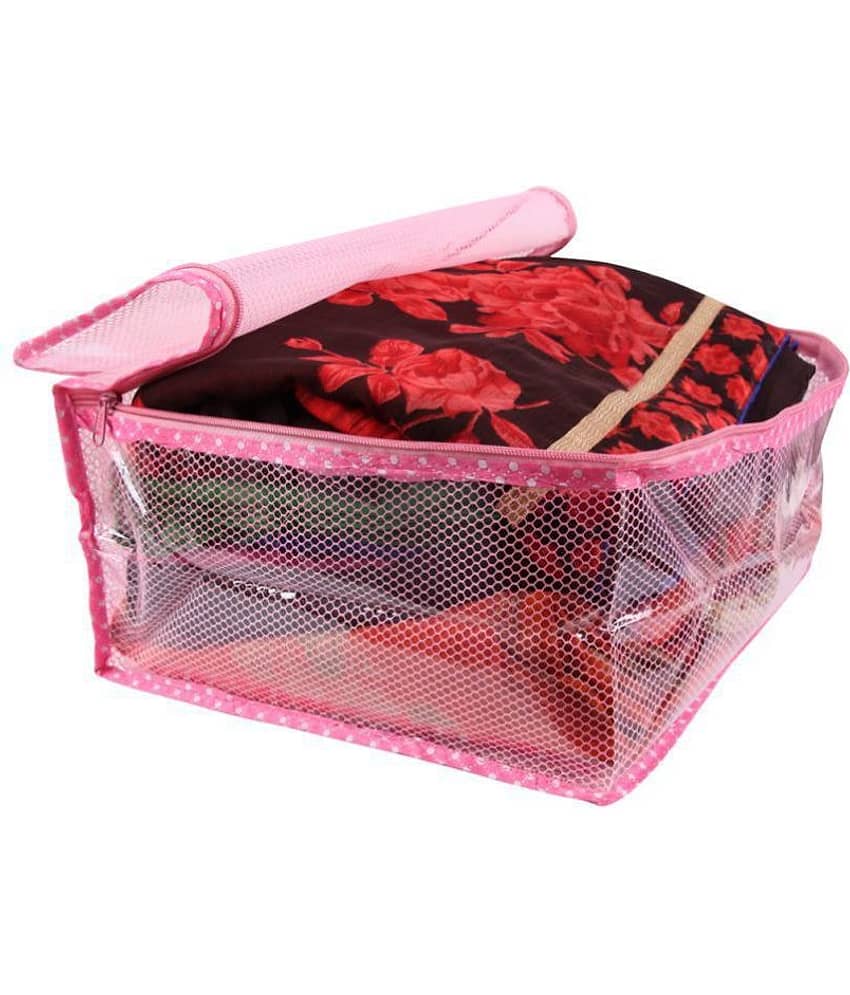 RAJA Pink Saree Covers - 1 Pc view 2