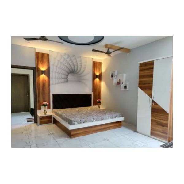 Interior Wooden Double Bed view 2