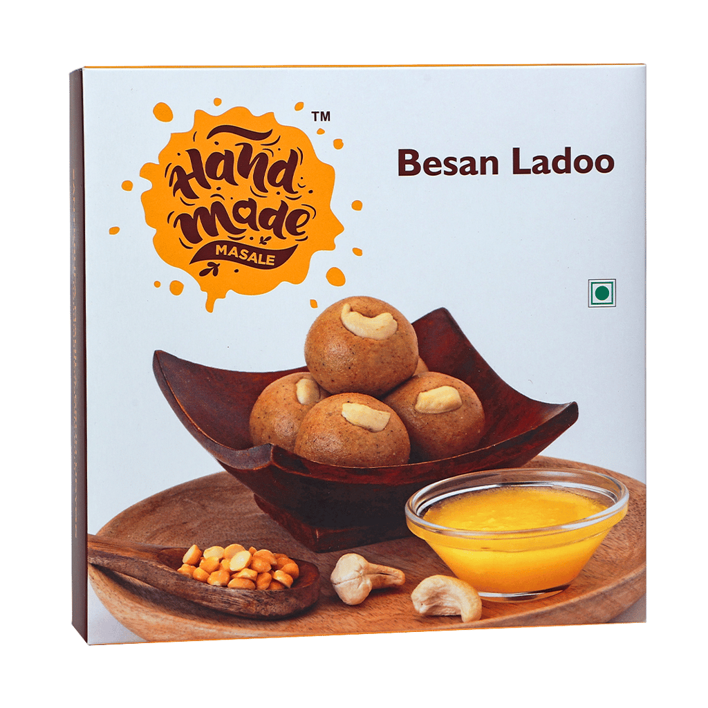 Handmade Besan Ladoo - Traditional Indian Sweet view 2