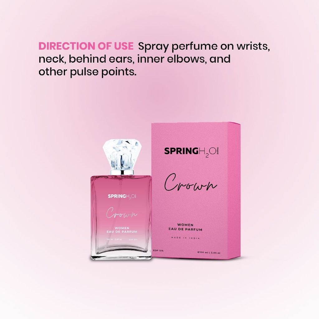 Spring Crown Women's Eau de Parfum, 100ml - Made in India view 2