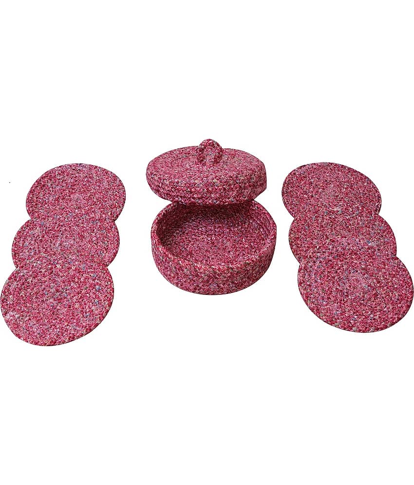 LADLI JEE Set of 6 Polyester Coaster view 2