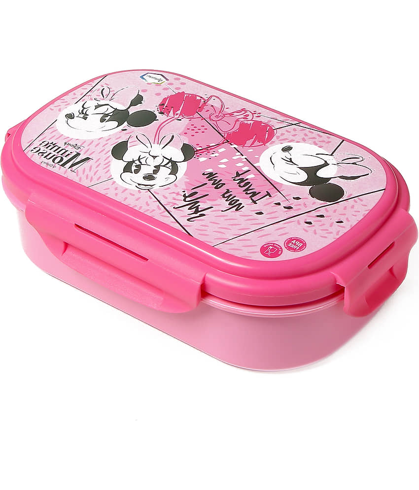 Gluman - Pink Stainless Steel Lunch Box ( Pack of 1 ) view 2