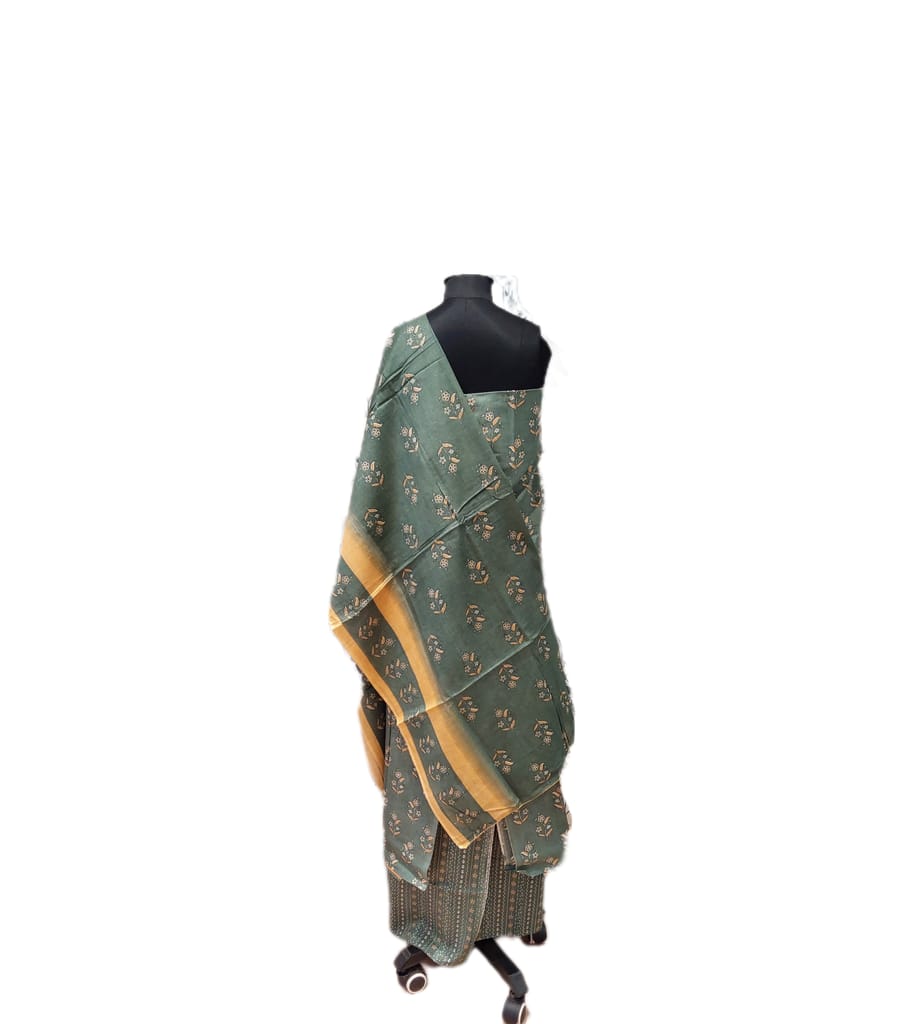 Gulmohur Cotton Block Print Suit view 2