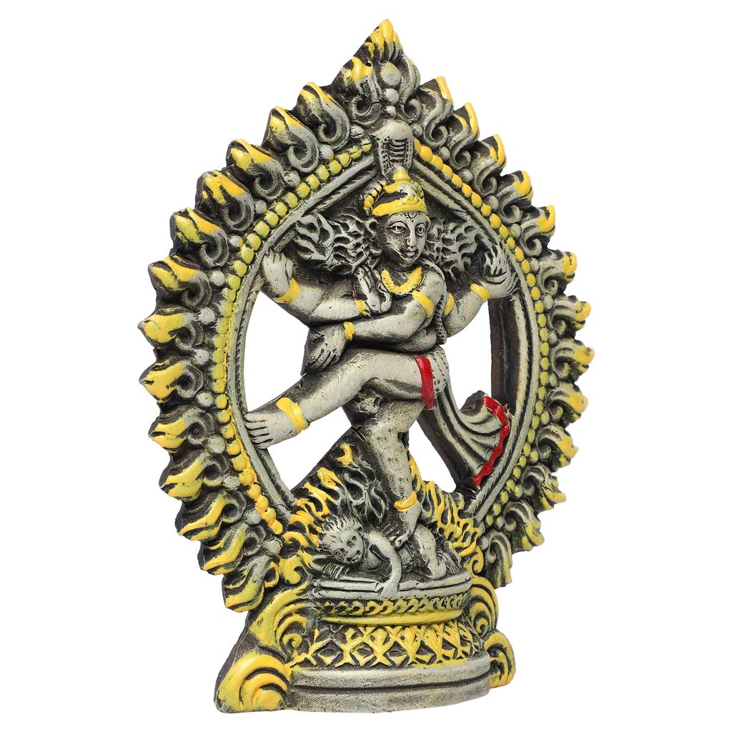 KSI Natural Clay Natraj Murti Terracotta Nataraj Statue Spiritual Gift Home Decor Idols Shivji Murti Nataraj Showpiece for Home Decoration view 2