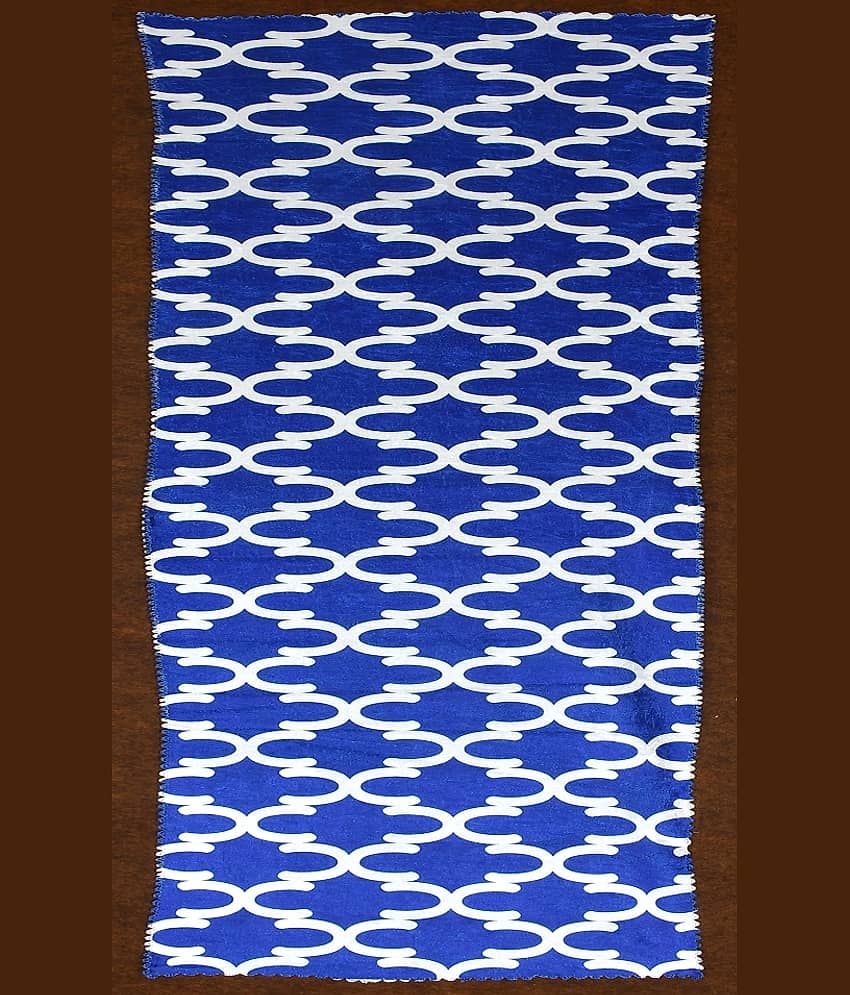 GoCose Home Cotton 6 Seater Dinning Table Runner ( 152 cm x 30 cm ) Single - Blue view 2
